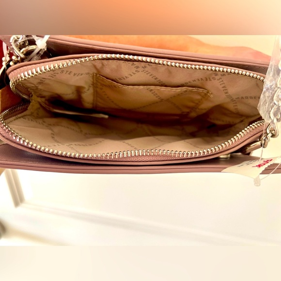 New With Tags Steve Madden Lilac Mauve Crossbody Bag - Picture 10 of 12